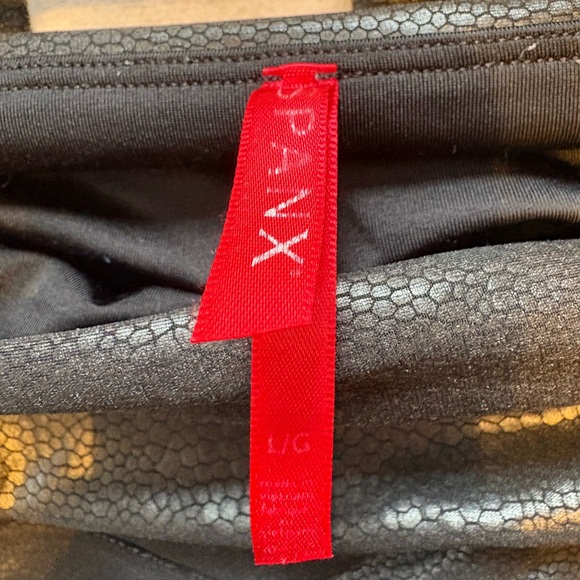 SPANX Black Faux Leather Shapewear Leggings - Picture 5 of 10